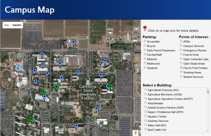 Campus Map Fresno State