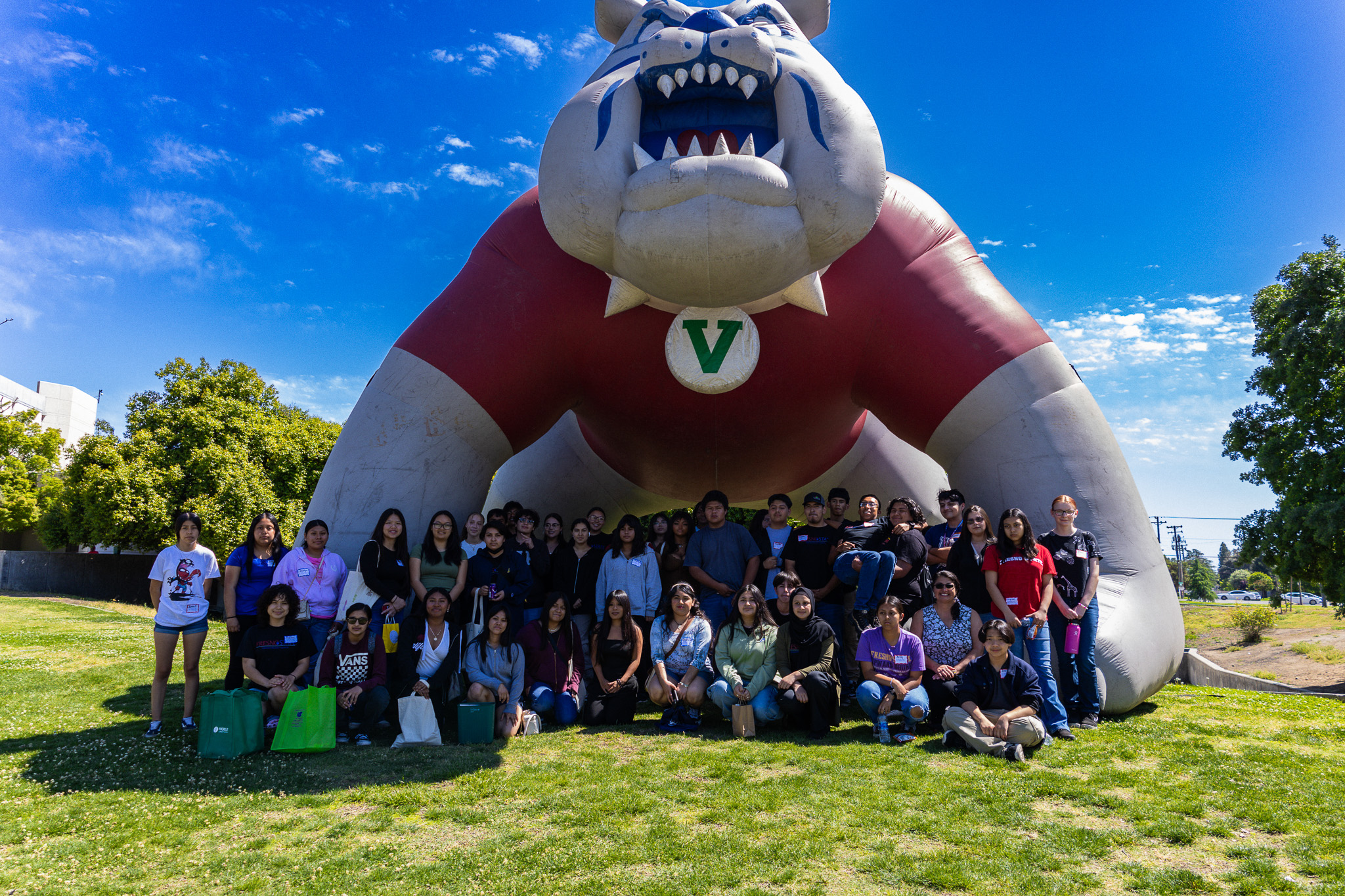 Fresno State Upward Bound Student Group Picture